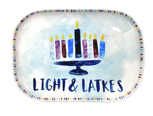 Princeton Hanukkah Light & Latkes Platter