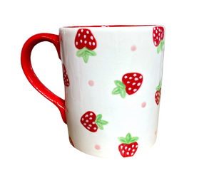 Princeton Strawberry Dot Mug