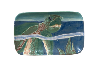 Princeton Swimming Turtle Plate