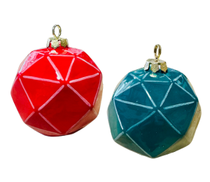 Princeton Jewel Toned Faceted Ornament