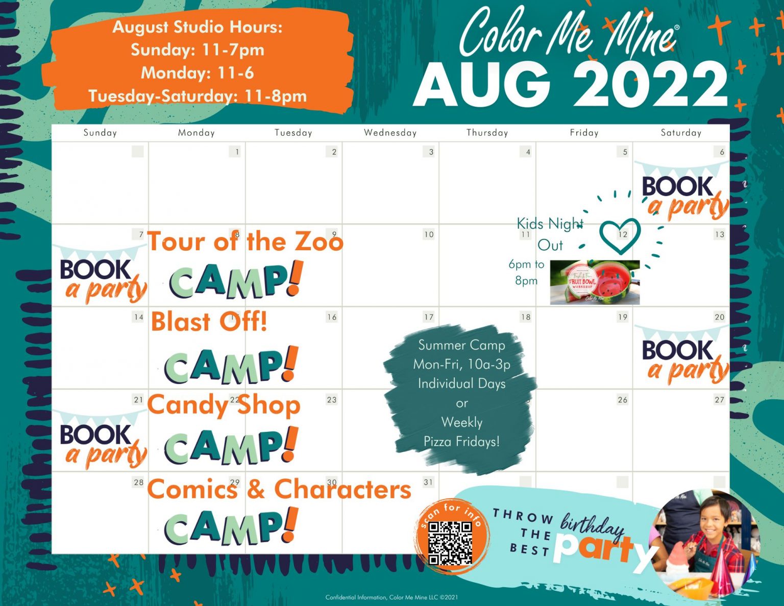 August Event Calendar Princeton